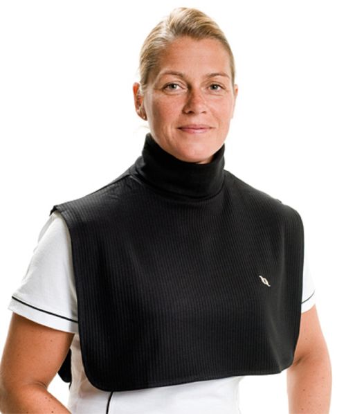 Back on Track Neck Cover with Dickey Bib - Black